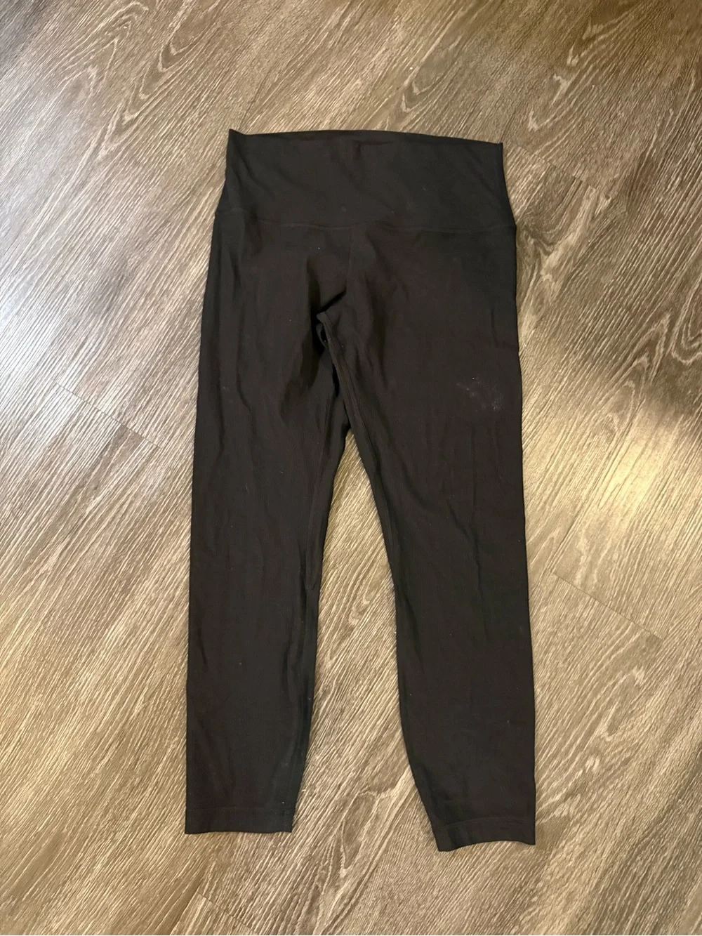 lululemon athletica ribbed Black High-Rise Athletic Leggings